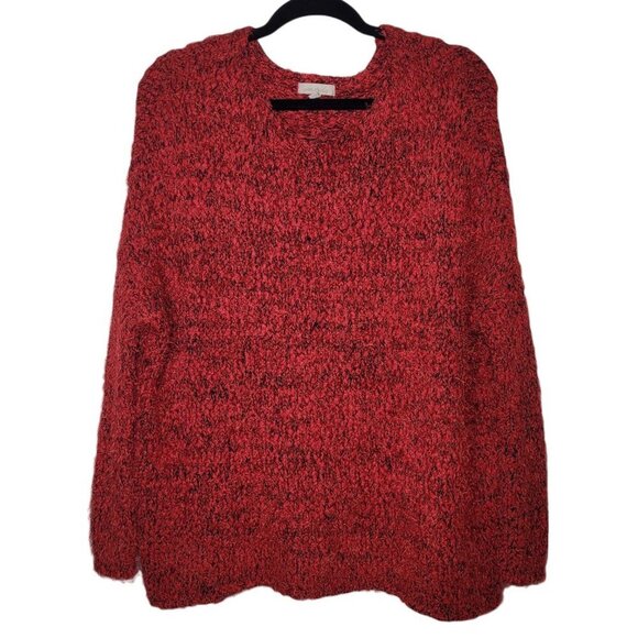 Wonderly Rio Red eyelash knit scoop neck Dolman sleeve sweater size Small - Picture 1 of 10
